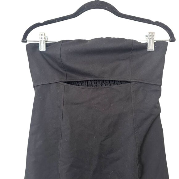 ZARA Strapless Mini Dress Cutout Black Medium - Picture 4 of 5